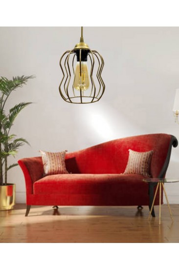 Etsylight Golden Ruby One Sarkıt Avize